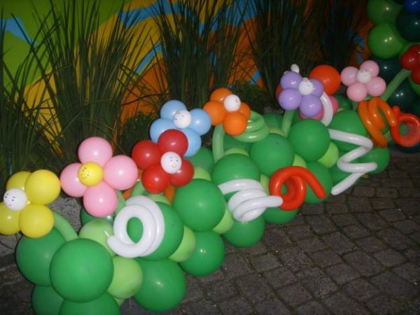 jardim de balões
